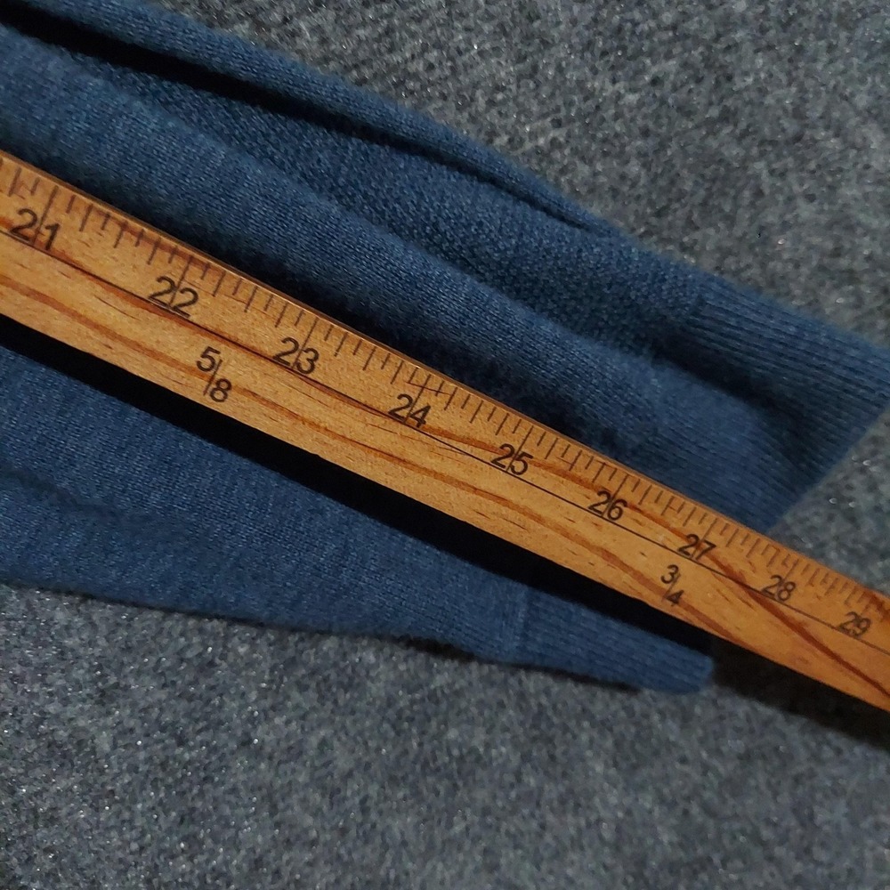Buttercloth Sweater Mens XL Blue Cotton Acrylic 1/4 Zip Mock Neck Knit Pullover - Picture 10 of 11
